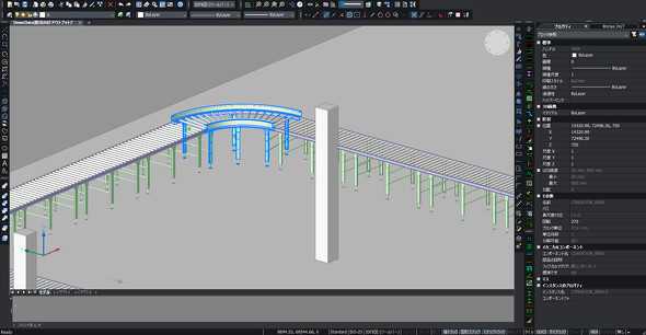 製造と建築の垣根を越えた“ワンプラットフォーム”によるメリットを提供する「BricsCAD」（デモンストレーションの様子）